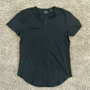 Cuts Elongated Henley Tee - XXL